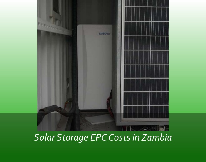 Solar Storage EPC Costs in Zambia